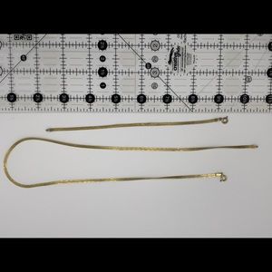 Vintage Golden necklace and bracelet. Plates gold. Please see all pictures